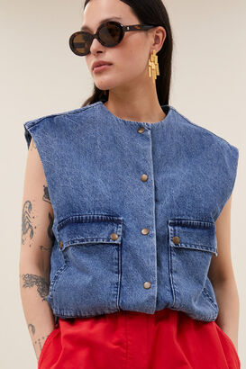 Denim Weste Maggie
