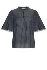 Bluse Sanne mit Seide