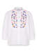 Bestickte Bluse mit Plastron 