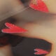 Haarspange Lilly mit Herzenprint
