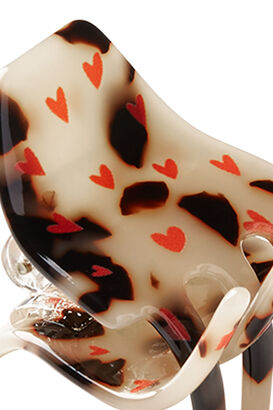 Haarspange Lilly mit Herzenprint