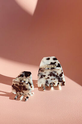 Haarspange Lilly, Onyx White 