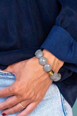 Armband Bombom Cinza 