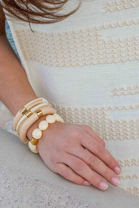 Armband Bombom Ivoire