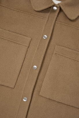 Doubleface Jacke aus Wolle