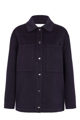 Doubleface Jacke aus Wolle