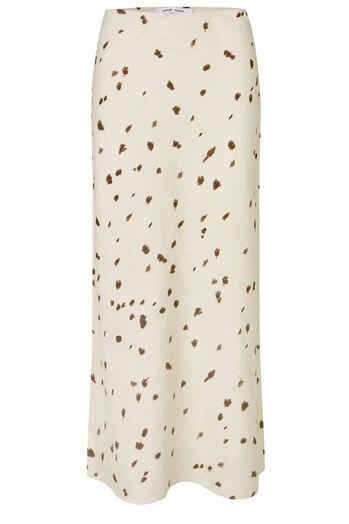 Midi Rock aus Leinen