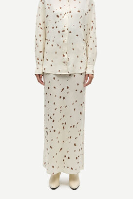 Midi Rock aus Leinen