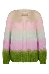 Handstrick-Cardigan Paulette mit Super Kid Mohair