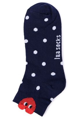 Sneakersocken mit Herz Applikation
