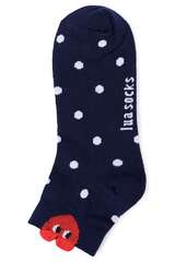 Sneakersocken mit Herz Applikation