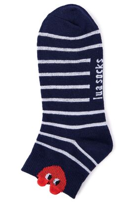 Sneakersocken mit Herz Applikation