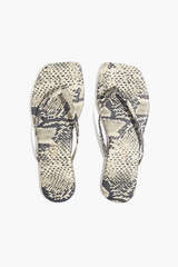 Sandale Lily Sqare Toe Exotics