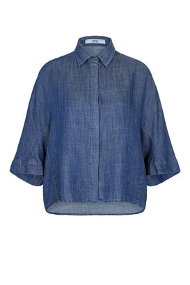 Bluse mit Leinen