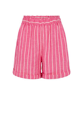 Shorts aus Leinenmix