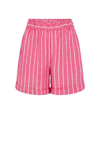 Shorts aus Leinenmix