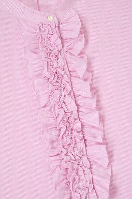 Bluse Daisy mit Leinen