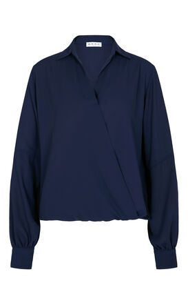 Bluse in Wickeloptik