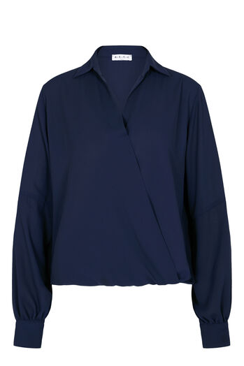 Bluse in Wickeloptik