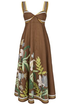 Maxi Dress Alfie Twist aus Leinen