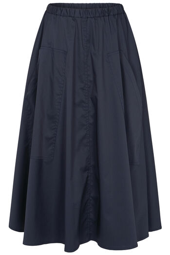 Midirock mit Baumwolle 