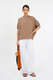 Cowboy Button Bluse aus Leinen 