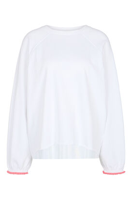 Sweatshirt mit r&uuml;ckseitigem Print