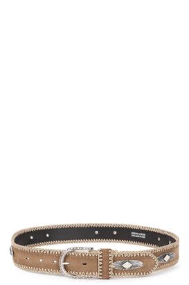 G&uuml;rtel mit Stickerei und Nietenbesatz