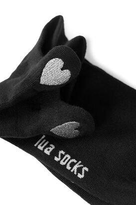 Sneakersocken mit Herz Applikation