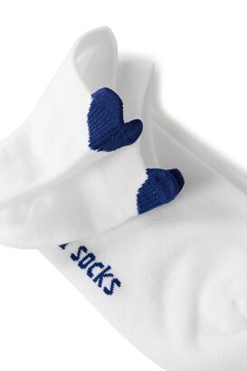 Sneakersocken mit Herz Applikation