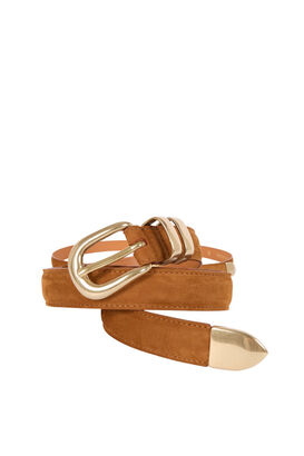 G&uuml;rtel aus Veloursleder 