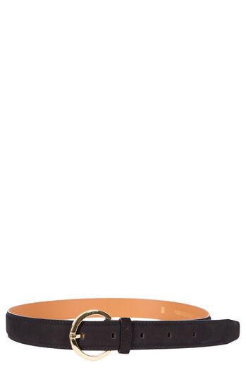 G&uuml;rtel aus Veloursleder 