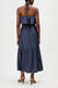 Bandeau Kleid mit Volants 