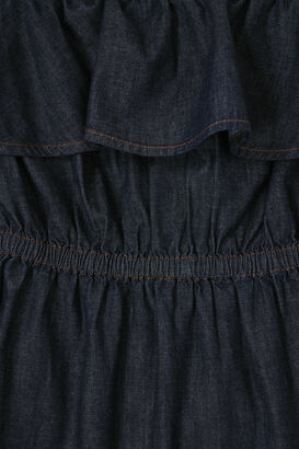 Bandeau Kleid mit Volants 