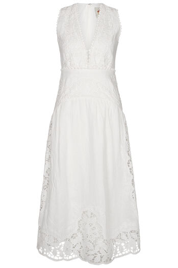 Kleid Richilieur aus Leinen
