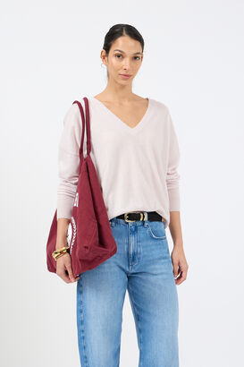 Shopper Canvas Bordeaux
