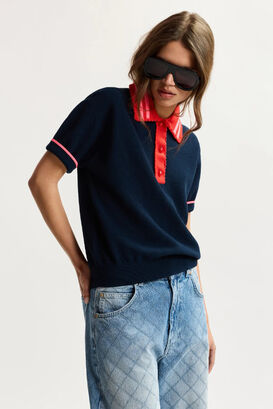 Poloshirt Kontrast