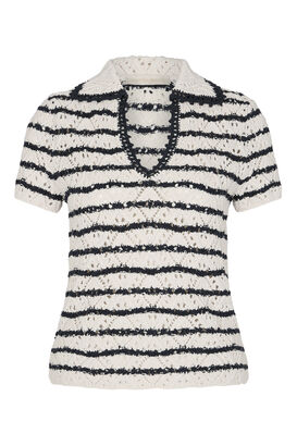 Strickpolo Gillis mit Ajourdetail