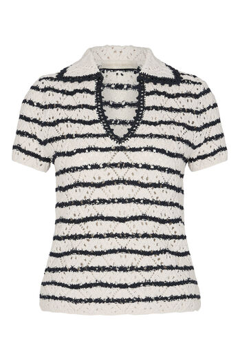 Strickpolo Gillis mit Ajourdetail