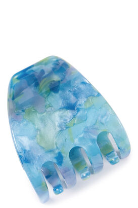 Haarspange Lilly, T&uuml;rkis gemustert