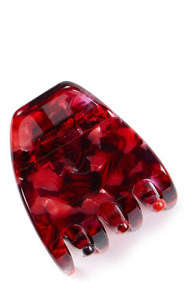 Haarspange Lilly, Bordeaux gemustert