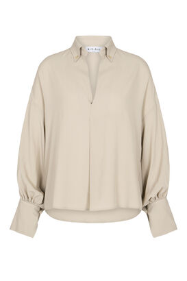 Bluse mit Seide