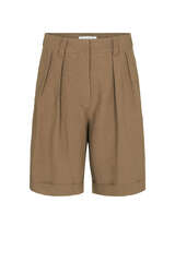 Bermuda aus Viskose/Leinen Mix