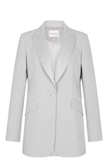 Blazer mit bezogenen Kn&ouml;pfen