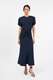 Midikleid mit Raffung