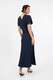 Midikleid mit Raffung