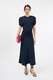 Midikleid mit Raffung