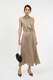 Midi Kleid mit Schluppe