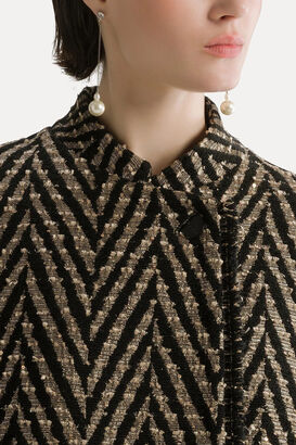 Blazer mit Pailletten und Lurex