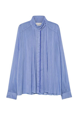 Bluse mit Seide
